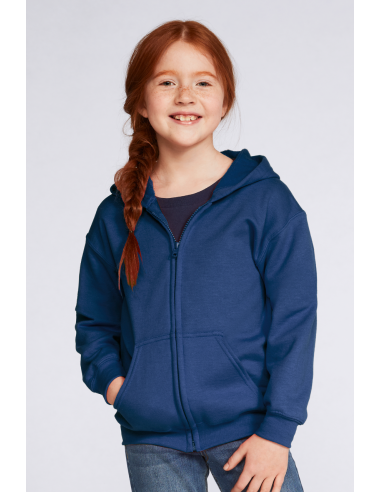 G-18600B-HEAVY BLEND™ YOUTH FULL ZIP HOODED SWEATSHIRT