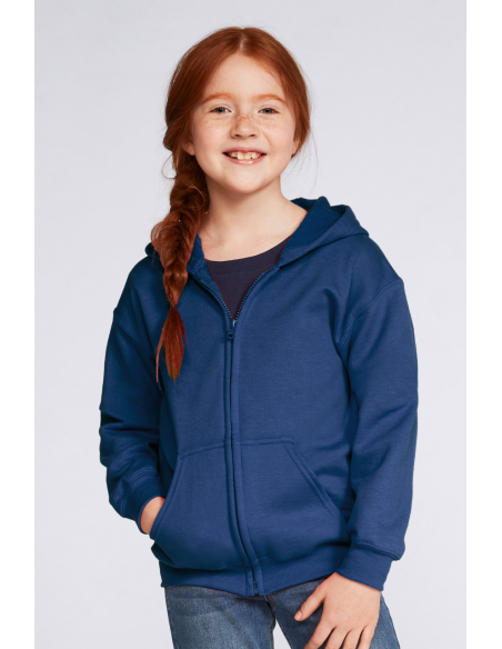 G-18600B-HEAVY BLEND™ YOUTH FULL ZIP HOODED SWEATSHIRT