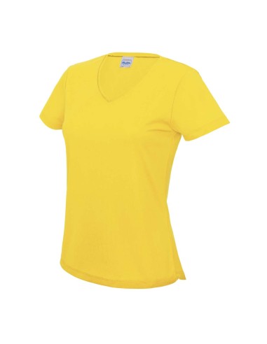 A-JC006-T-shirt cool col V Girlie