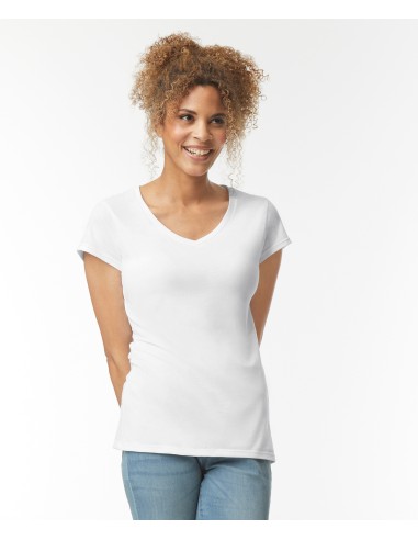 G-64V00L-Softstyle® Womens V-Neck T-Shirt