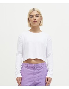 A-JT016-Womens Long Sleeve Cropped T