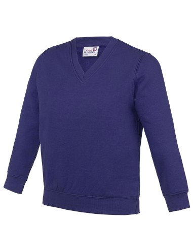 A-AC003J-Sweat-shirt à col en V pour enfants Academy