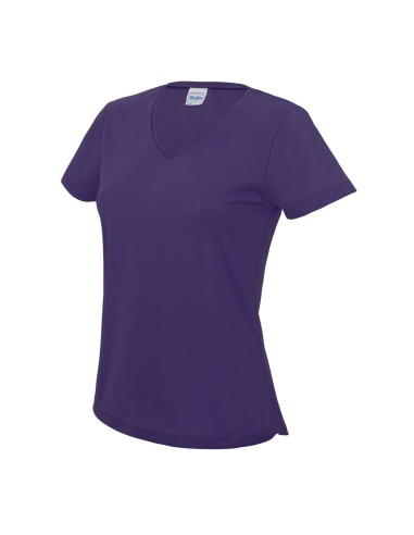 A-JC006-T-shirt cool col V Girlie