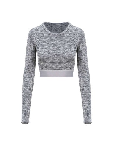 A-JC039-WOMEN'S LONG SLEEVE CROP T