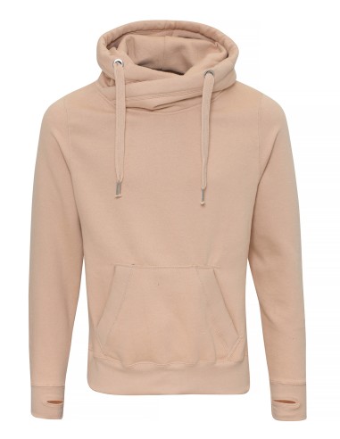 A-JH021-Cross Neck Hoodie