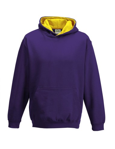 A-JH03J-Sweat à capuche varsity Enfant