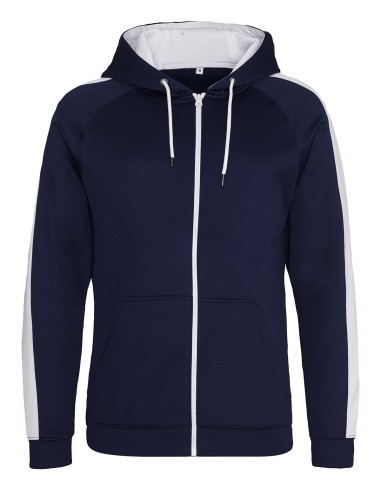 A-JH066-Sweat à capuche zippé Sports Polyester