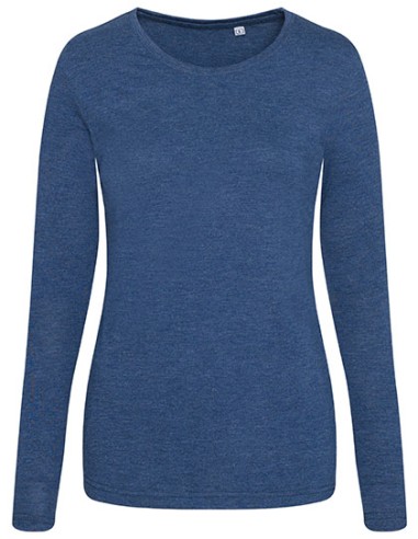 A-JT002F-Womens Long Sleeve Tri-Blend T