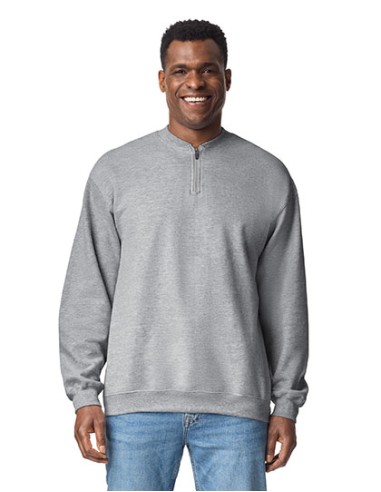 G-SF008-Softstyle® Midweight Adult Fleece 1/4 Zip Sweatshirt