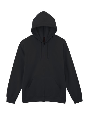 G-SF600-Softstyle® Midweight Fleece Adult Full Zip Hooded Sweatshirt