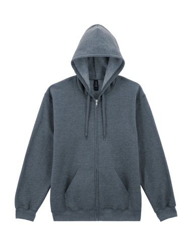 G-SF600-Softstyle® Midweight Fleece Adult Full Zip Hooded Sweatshirt