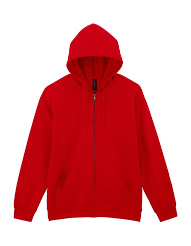 G-SF600-Softstyle® Midweight Fleece Adult Full Zip Hooded Sweatshirt